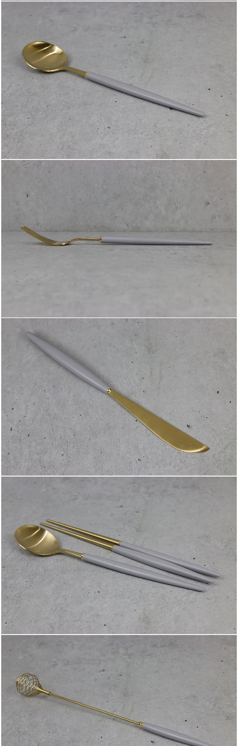 앙상블 골드 커트러리 그레이 (13타입) 양식기 상세 이미지 3
