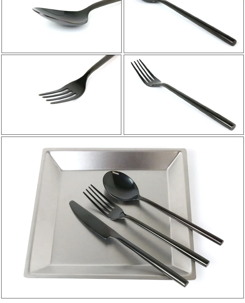 티타늄 블랙 커트러리 (스푼/포크/나이프) 상세 이미지 2