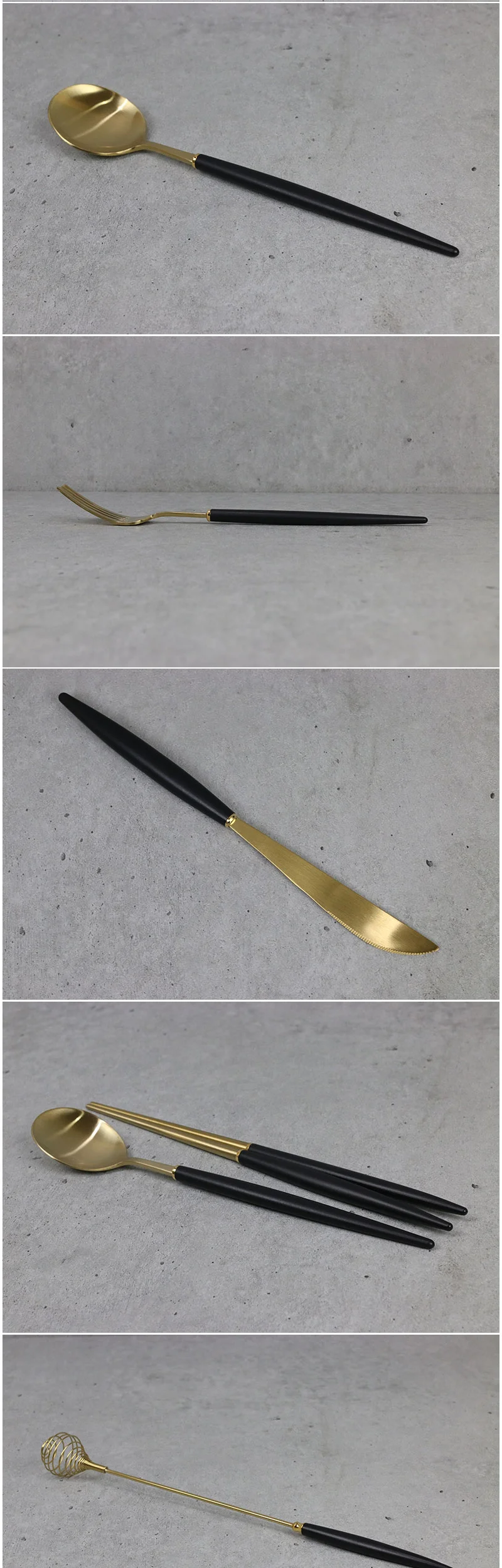 앙상블 골드 커트러리 블랙 (13타입) 양식기 상세 이미지 3