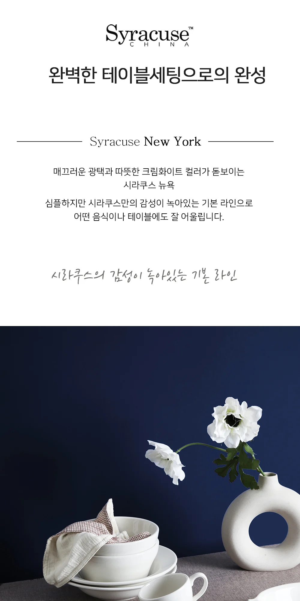 시라쿠스 뉴욕 양식 접시 커피잔 머그 타원 스프볼 상세 이미지 10