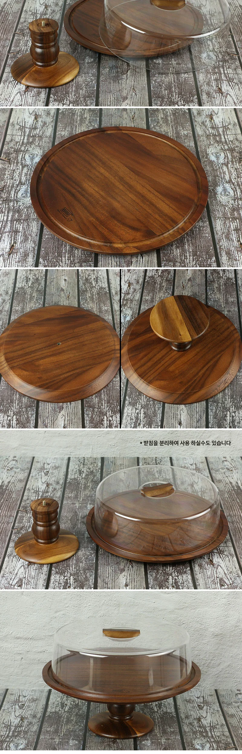 우드 원형 케익 스탠드 (C타입) 상세 이미지 3