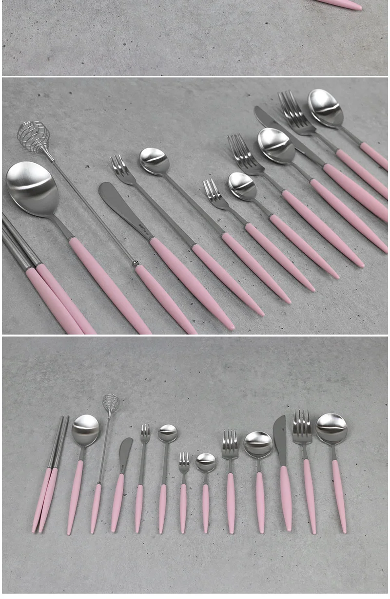 앙상블 커트러리 핑크 (13타입) 양식기 상세 이미지 4