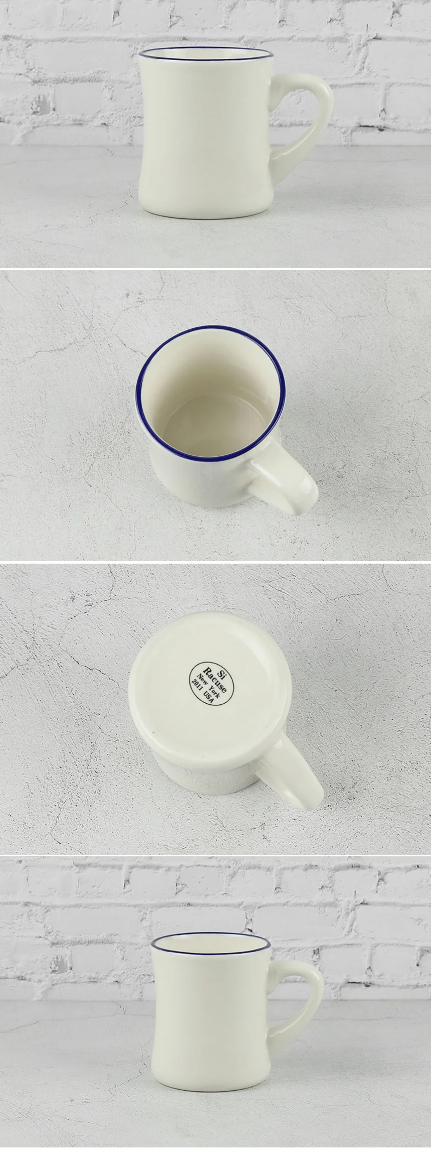뉴욕 라쿠스 라인 장구 머그컵 300ml 블루 상세 이미지 4